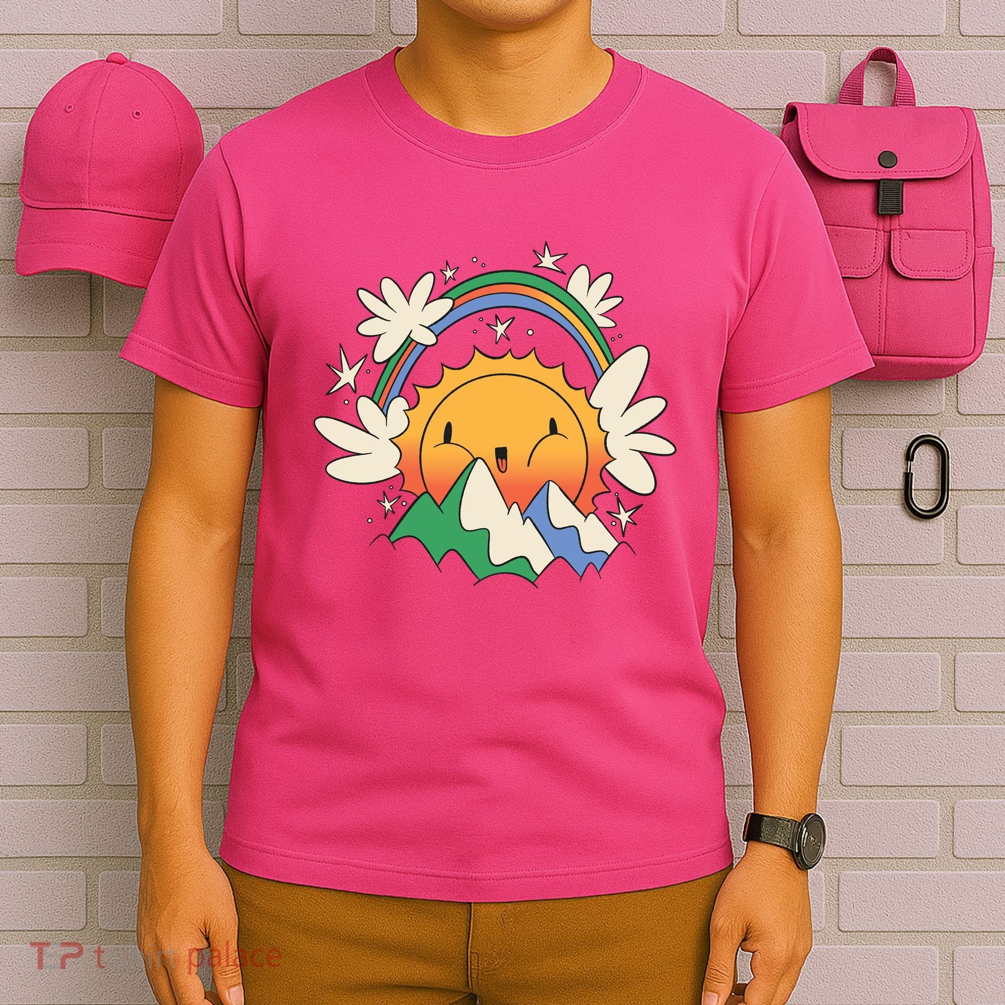 Happy Sun Mountain Rainbow T-Shirt
