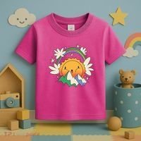 Happy Sun Mountain Rainbow Toddler T-Shirt thumb 3