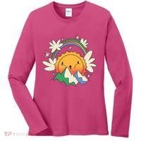 Happy Sun Mountain Rainbow Women's Long Sleeve Shirt thumb 0