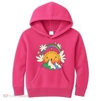 Happy Sun Mountain Rainbow Kids Hoodie thumb 0