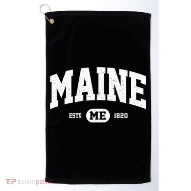Home State Maine Established Golf Towel