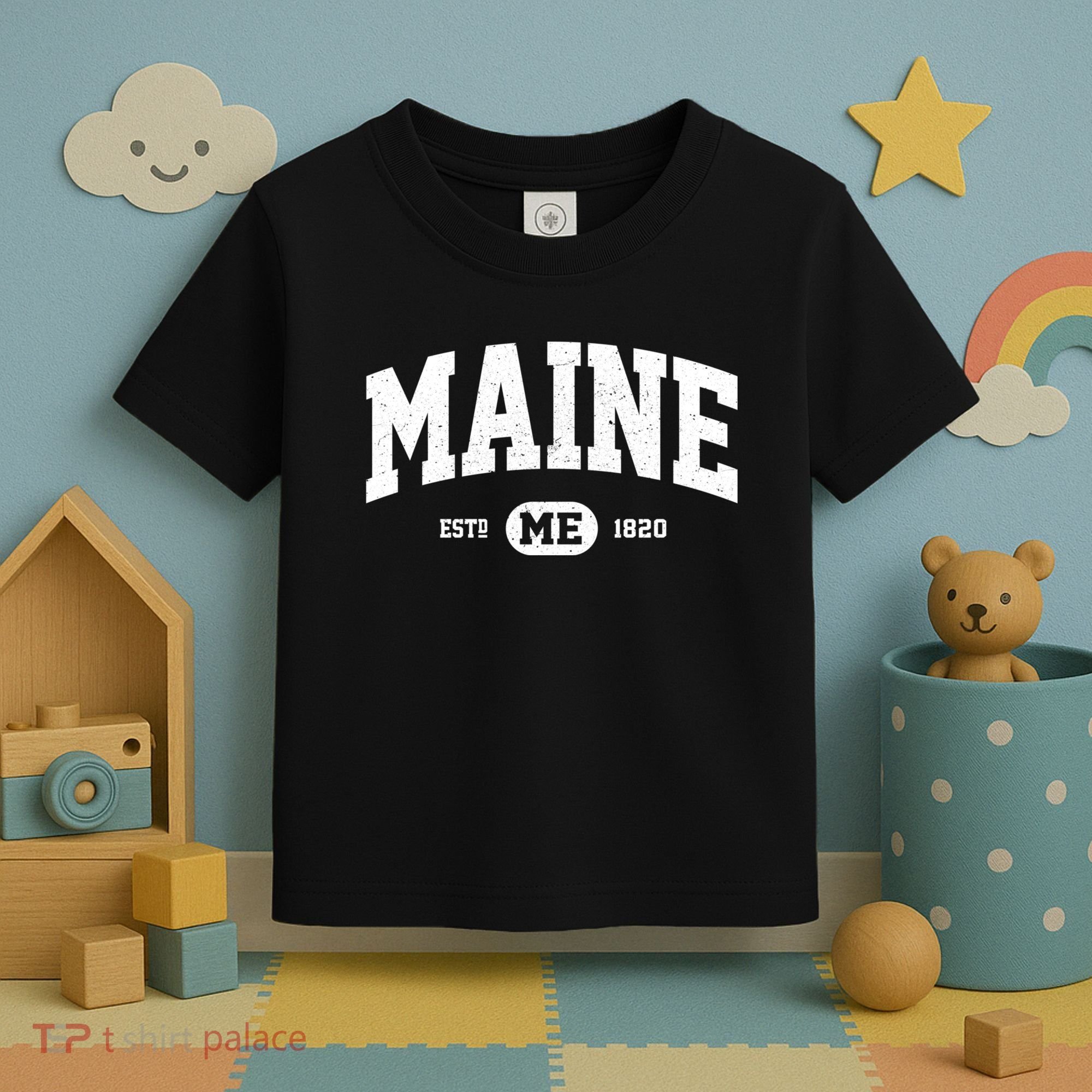 Home State Maine Established Toddler T-Shirt