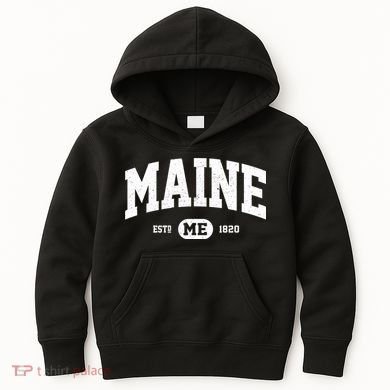 Home State Maine Established Kids Hoodie