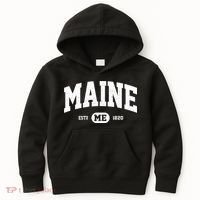 Home State Maine Established Kids Hoodie thumb 0