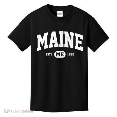 Home State Maine Established Kids T-Shirt