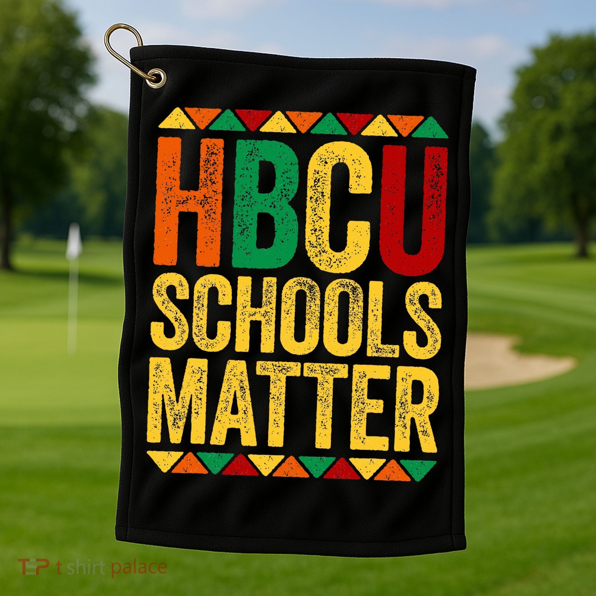 HBCU Schools Matter  Historical Black College Alumni  Golf Towel