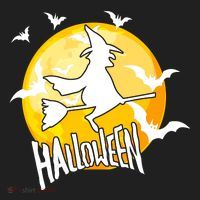 Halloween Spooky Moon Flying Witch Women's Sweatshirt thumb 2