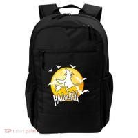 Halloween Spooky Moon Flying Witch Backpack thumb 0