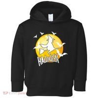 Halloween Spooky Moon Flying Witch Toddler Hoodie thumb 0
