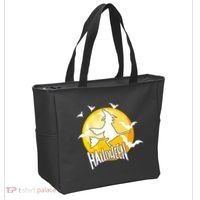 Halloween Spooky Moon Flying Witch Tote Bag thumb 2
