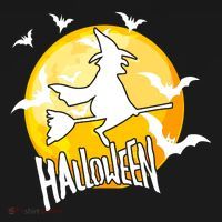 Halloween Spooky Moon Flying Witch Tote Bag thumb 4