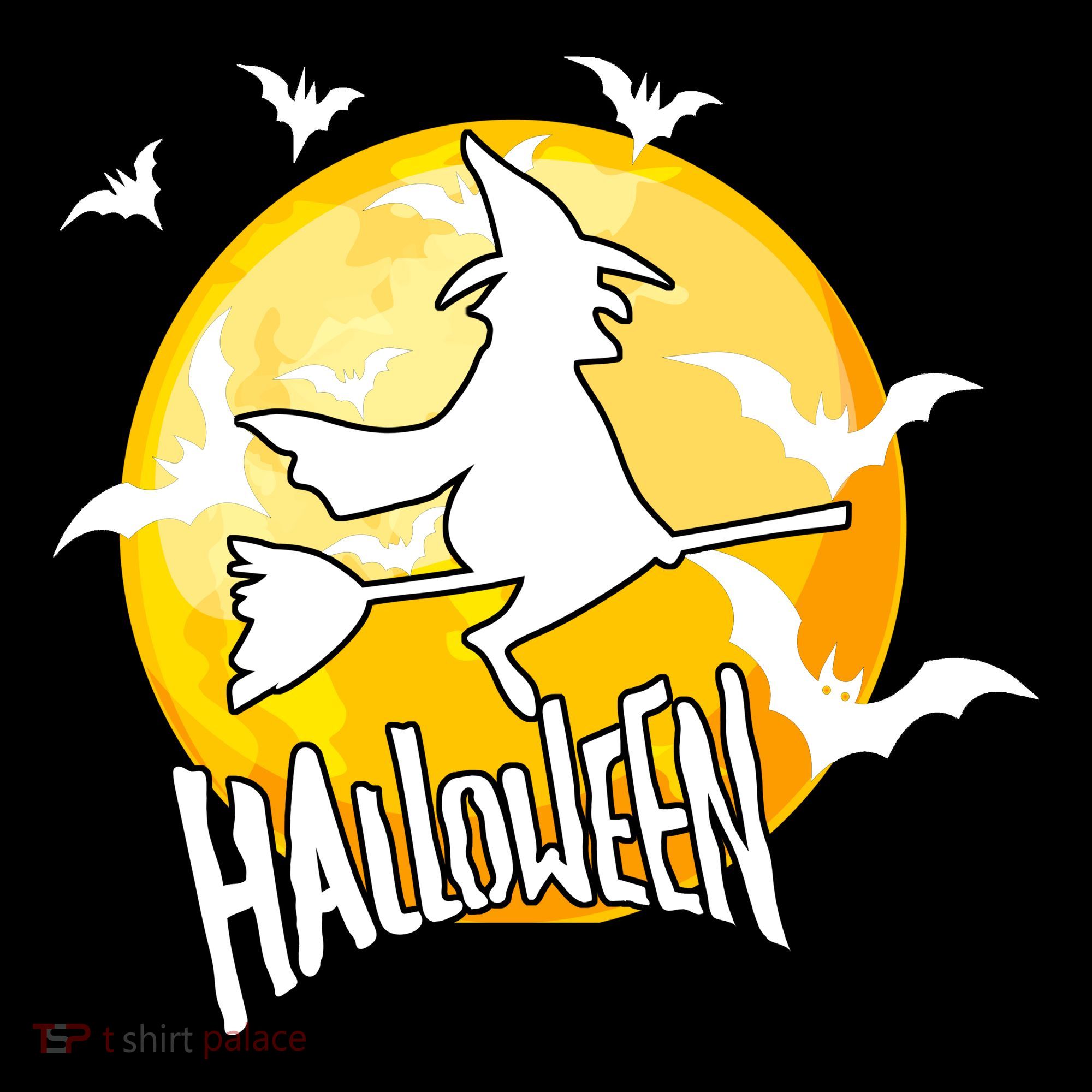 Halloween Spooky Moon Flying Witch Tote Bag