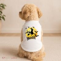 Halloween Spooky Moon Flying Witch Doggie Tank thumb 2