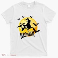 Halloween Spooky Moon Flying Witch T-Shirt thumb 0