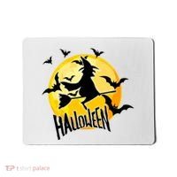 Halloween Spooky Moon Flying Witch Mousepad thumb 0