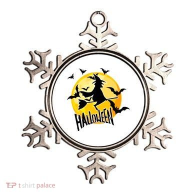 Halloween Spooky Moon Flying Witch Ornament
