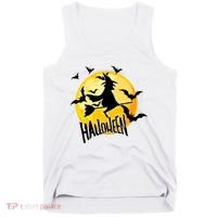 Halloween Spooky Moon Flying Witch Tank Top thumb 0