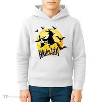 Halloween Spooky Moon Flying Witch Kids Hoodie thumb 4