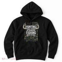 Hunting Solves Most Of My Problems Fishing The Rest Funny Hoodie thumb 0