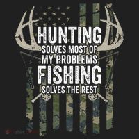 Hunting Solves Most Of My Problems Fishing The Rest Funny Beanie thumb 2