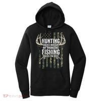 Hunting Solves Most Of My Problems Fishing The Rest Funny Women's Hoodie thumb 0