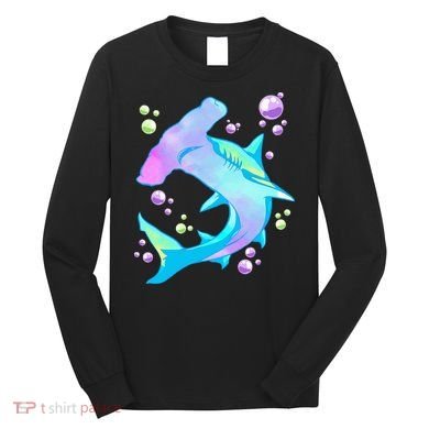 Hammerhead Shark Marine Life Gift Long Sleeve Shirt