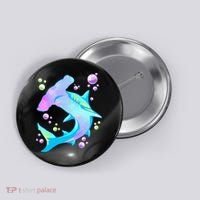 Hammerhead Shark Marine Life Gift Button thumb 0