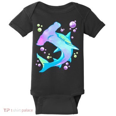 Hammerhead Shark Marine Life Gift Baby Bodysuit
