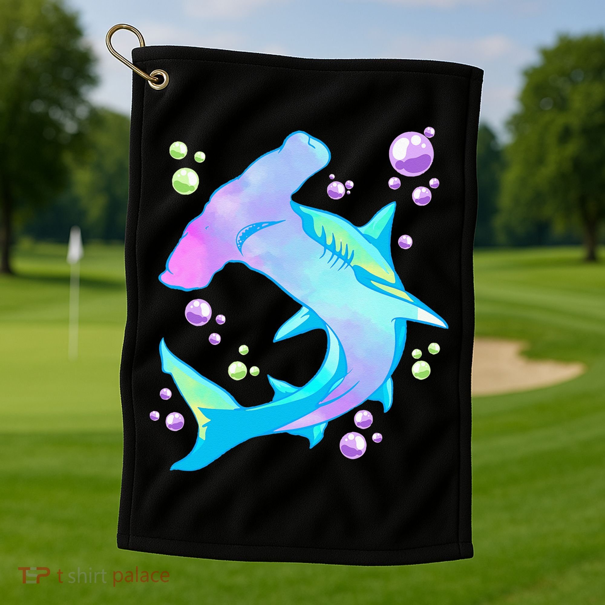 Hammerhead Shark Marine Life Gift Golf Towel