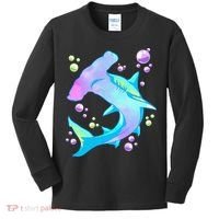 Hammerhead Shark Marine Life Gift Kids Long Sleeve Shirt thumb 0
