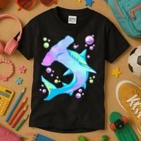 Hammerhead Shark Marine Life Gift Kids T-Shirt thumb 3