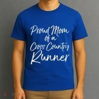 High School Mom Run Gift Proud Mom Of A Cross Country Runner Meaningful Gift T-Shirt thumb 3