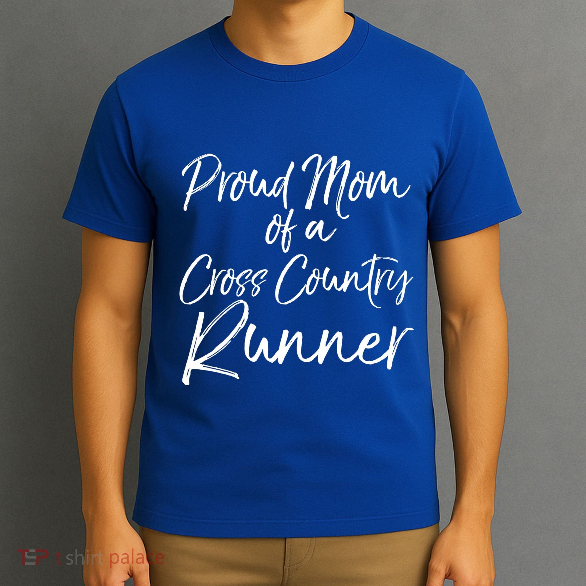 High School Mom Run Gift Proud Mom Of A Cross Country Runner Meaningful Gift T-Shirt