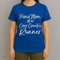 High School Mom Run Gift Proud Mom Of A Cross Country Runner Meaningful Gift T-Shirt thumb 4