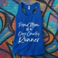 High School Mom Run Gift Proud Mom Of A Cross Country Runner Meaningful Gift Women's Tank Top thumb 3