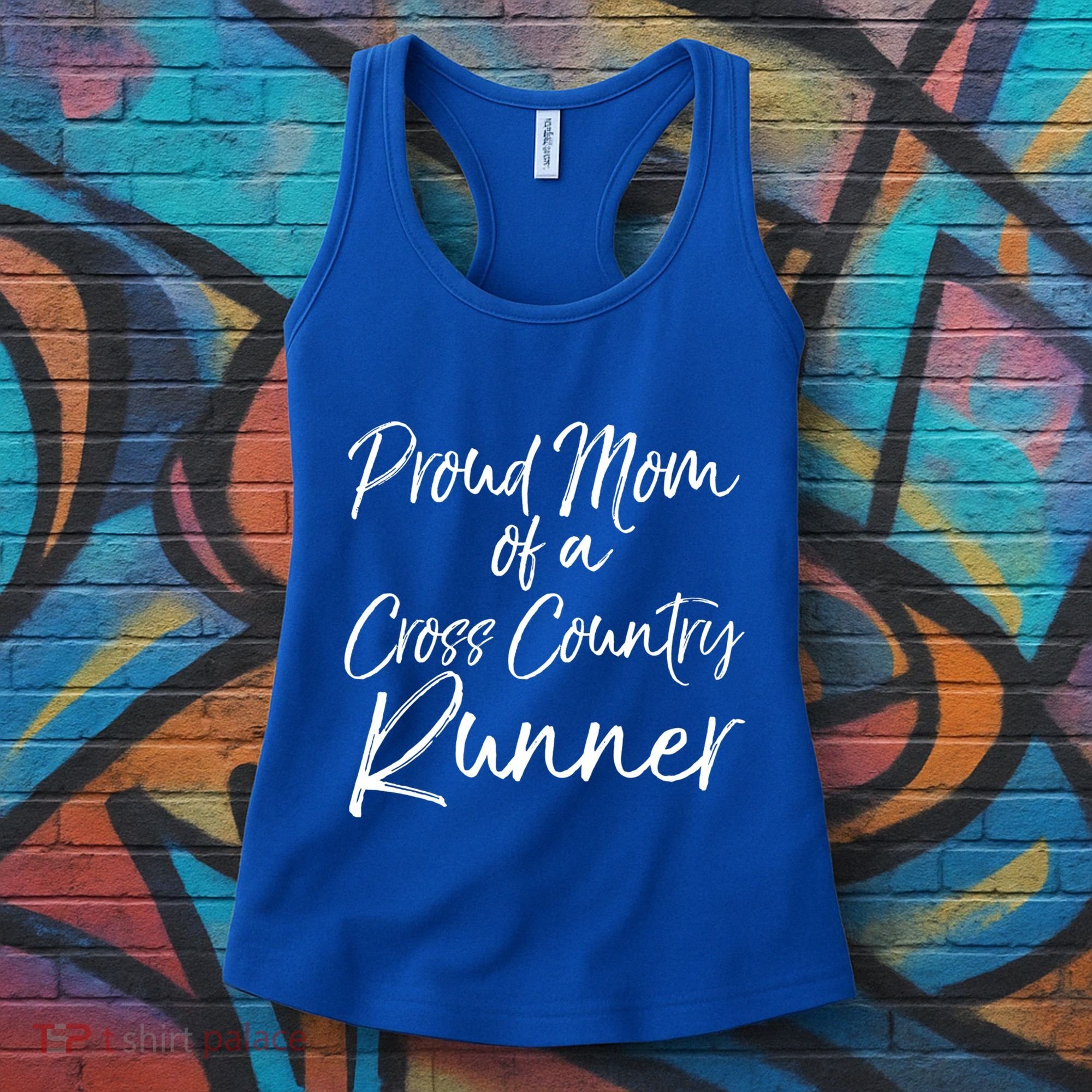 High School Mom Run Gift Proud Mom Of A Cross Country Runner Meaningful Gift Women's Tank Top