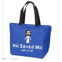 Hii Saved Mii John 316 Jesus Tote Bag thumb 3