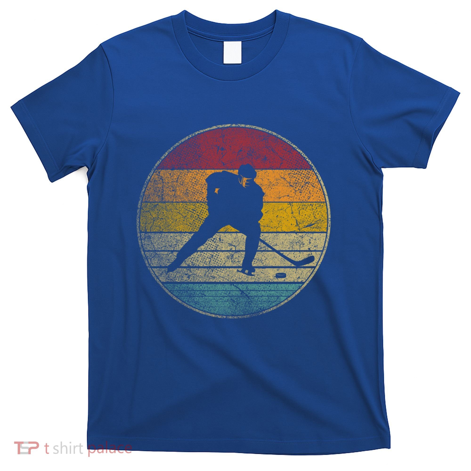 Hockey Stick Mask Puck Ice Vintage Retro 70s 80s 90s Gift T-Shirt
