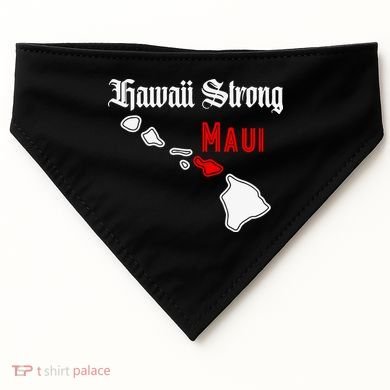 Hawaii Strong Maui Gift USA-Made Doggie Bandana