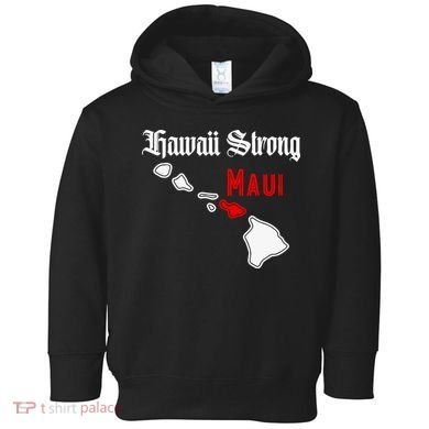 Hawaii Strong Maui Gift Toddler Hoodie