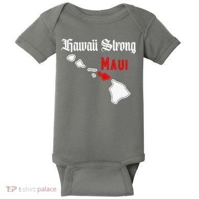 Hawaii Strong Maui Gift Baby Bodysuit