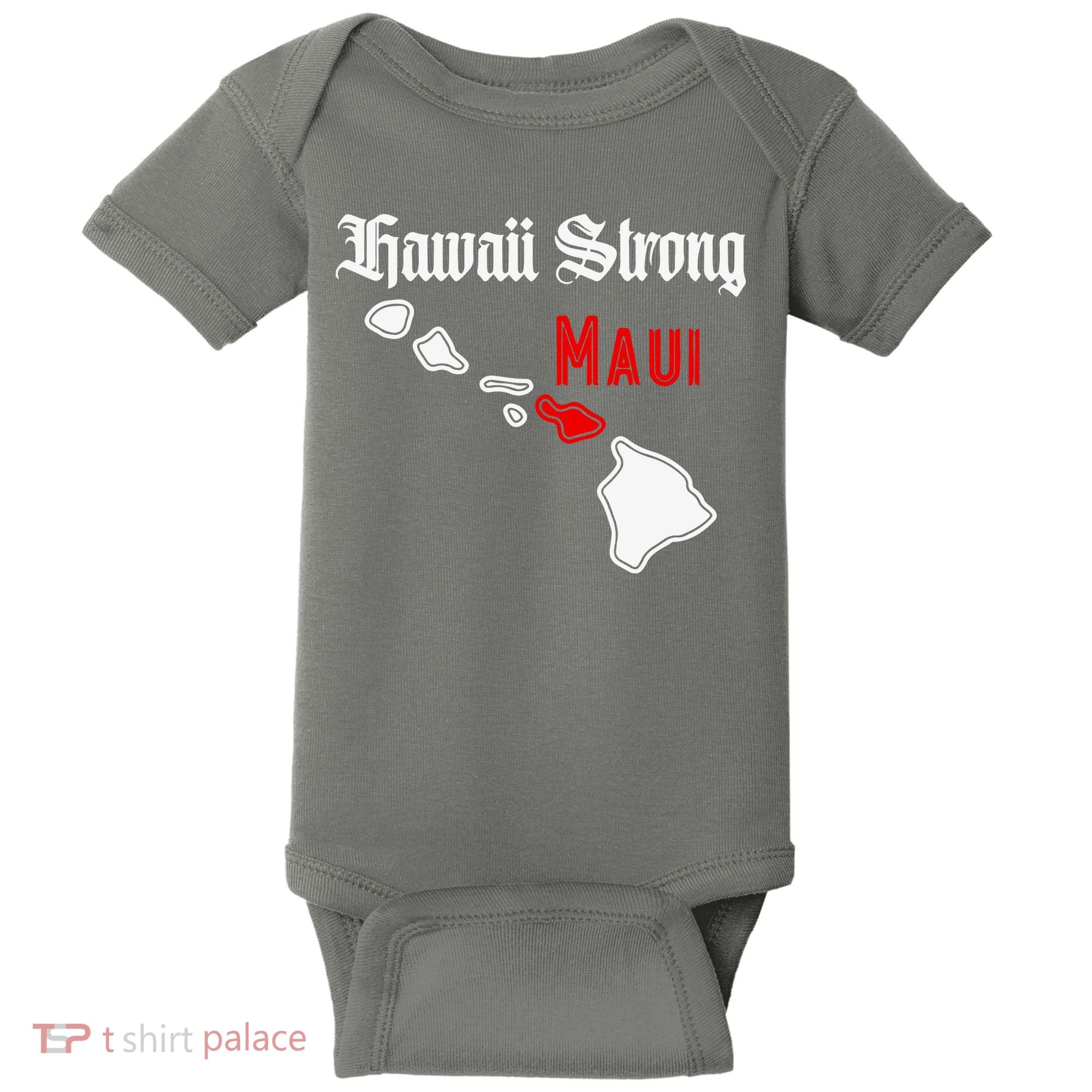 Hawaii Strong Maui Gift Baby Bodysuit