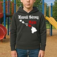 Hawaii Strong Maui Gift Kids Hoodie thumb 2