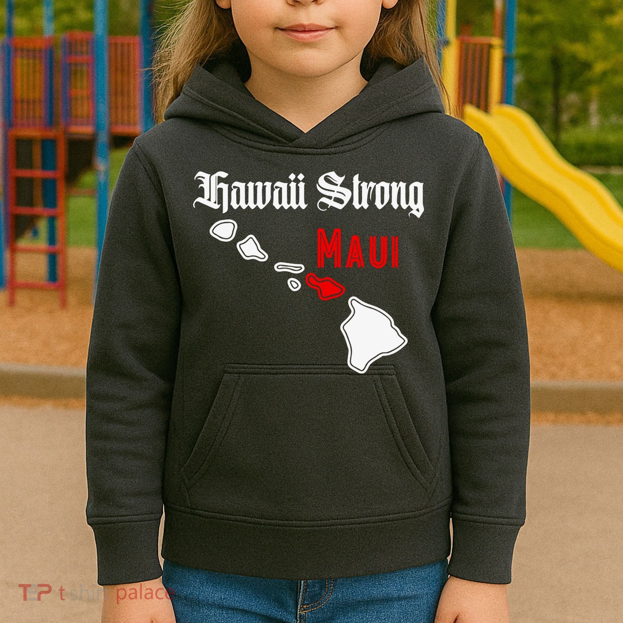 Hawaii Strong Maui Gift Kids Hoodie