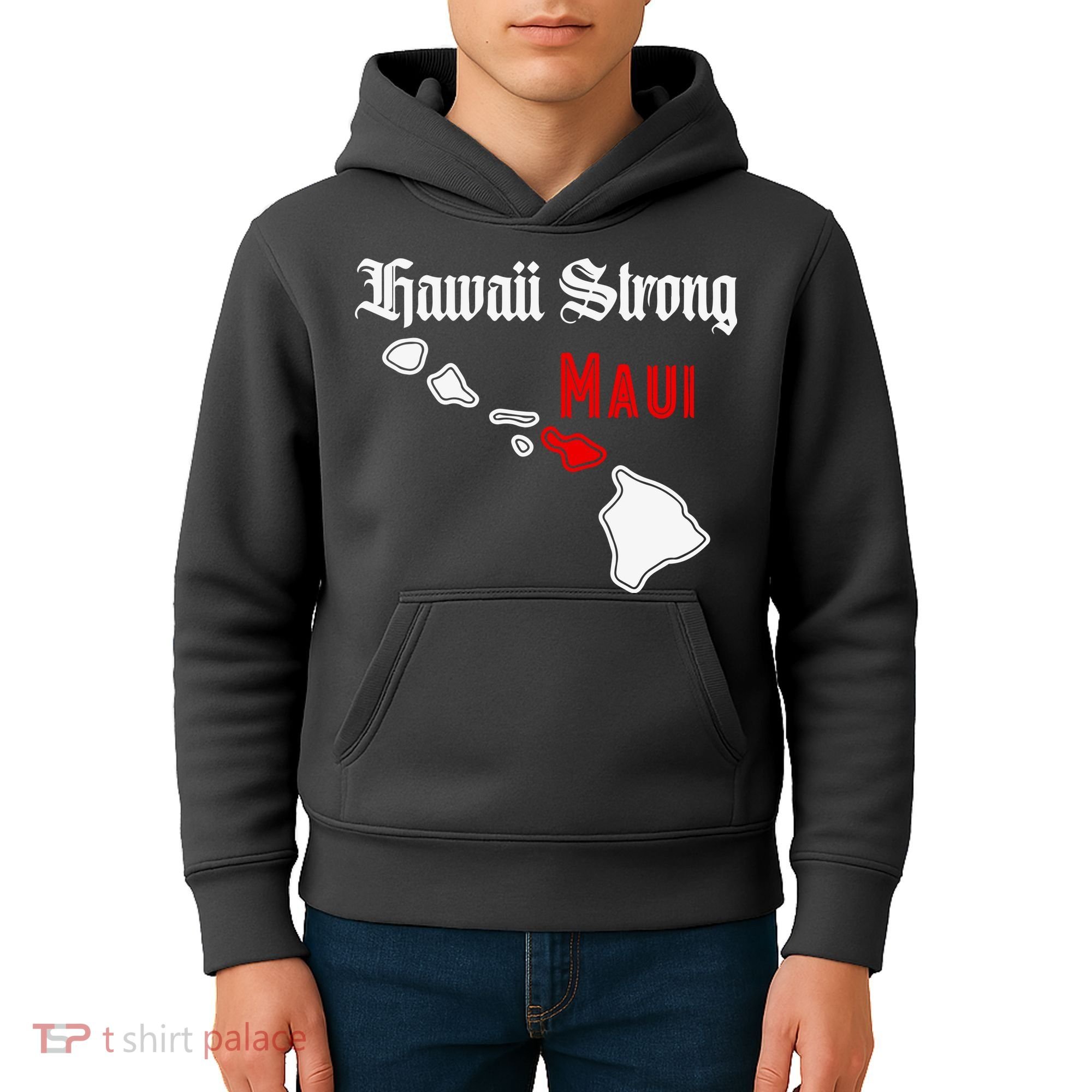Hawaii Strong Maui Gift Kids Hoodie