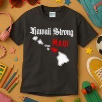 Hawaii Strong Maui Gift Kids T-Shirt thumb 3