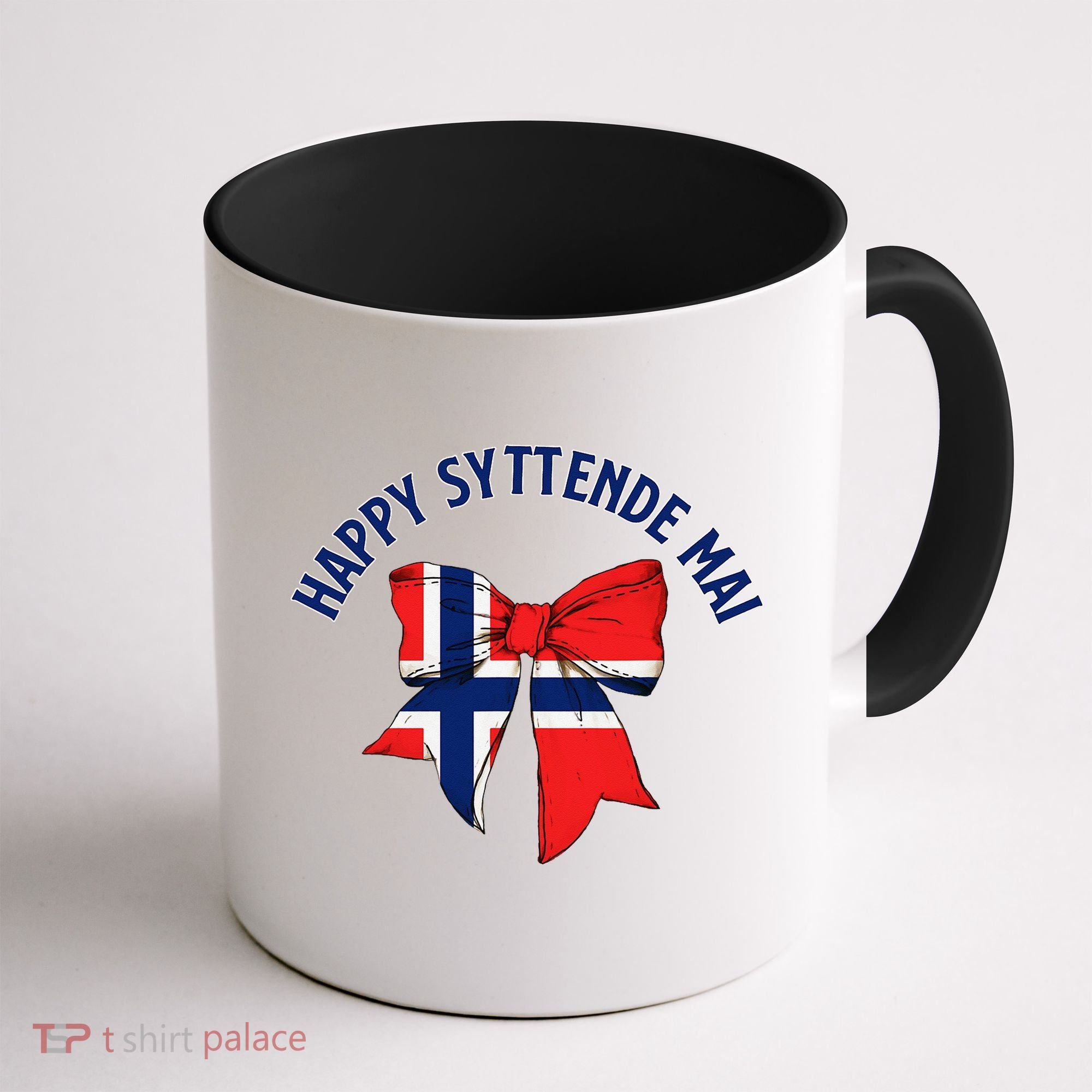 Happy Syttende Mai Coquette Patriotic Bows Retro Norway Coffee Mug