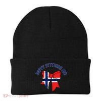 Happy Syttende Mai Coquette Patriotic Bows Retro Norway Beanie thumb 0