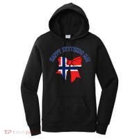 Happy Syttende Mai Coquette Patriotic Bows Retro Norway Women's Hoodie thumb 0