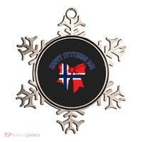 Happy Syttende Mai Coquette Patriotic Bows Retro Norway Ornament thumb 0